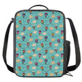 Cartoon Air Balloon Pattern Print Crossbody Lunch Bag
