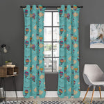 Cartoon Air Balloon Pattern Print Curtain