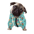 Cartoon Air Balloon Pattern Print Dog Zip Up Hoodie