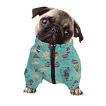 Cartoon Air Balloon Pattern Print Dog Zip Up Jacket