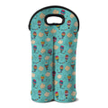Cartoon Air Balloon Pattern Print Double Neoprene Wine Tote
