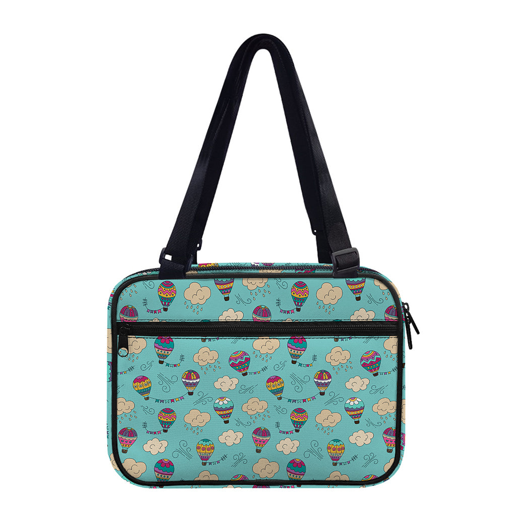 Cartoon Air Balloon Pattern Print Double Strap Bible Bag