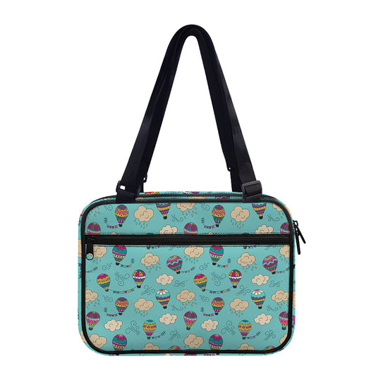Cartoon Air Balloon Pattern Print Double Strap Bible Bag
