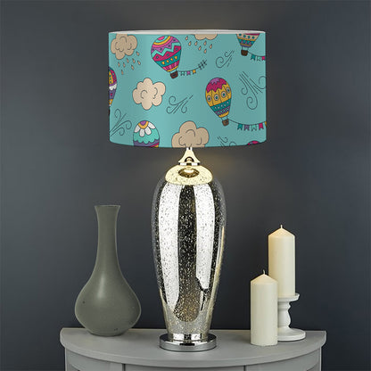 Cartoon Air Balloon Pattern Print Drum Lamp Shade