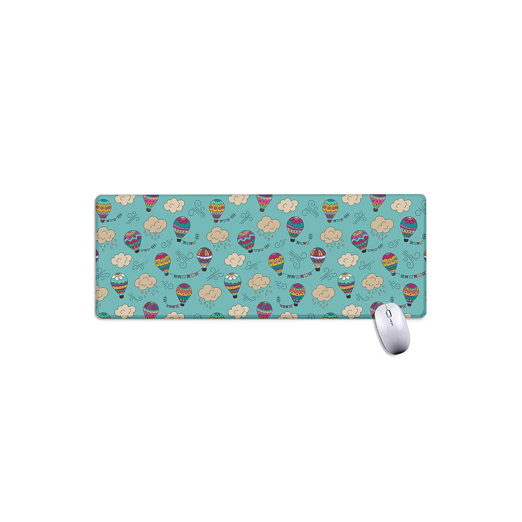 Cartoon Air Balloon Pattern Print Extended Mouse Pad