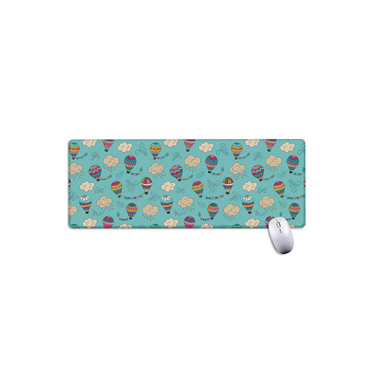 Cartoon Air Balloon Pattern Print Extended Mouse Pad