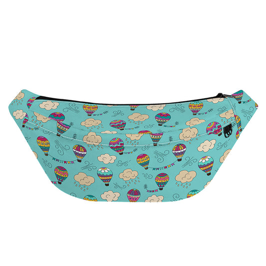 Cartoon Air Balloon Pattern Print Fanny Pack