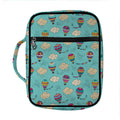 Cartoon Air Balloon Pattern Print Front Pocket Bible Bag
