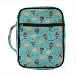 Cartoon Air Balloon Pattern Print Front Pocket Bible Bag