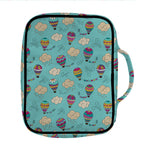 Cartoon Air Balloon Pattern Print Front Pocket Bible Bag