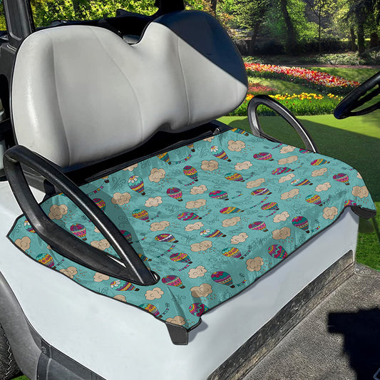 Cartoon Air Balloon Pattern Print Golf Cart Seat Cover