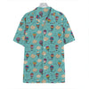 Cartoon Air Balloon Pattern Print Hawaiian Shirt