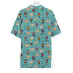 Cartoon Air Balloon Pattern Print Hawaiian Shirt