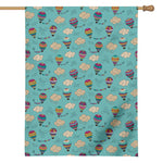 Cartoon Air Balloon Pattern Print House Flag