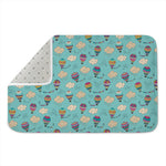 Cartoon Air Balloon Pattern Print Indoor Door Mat