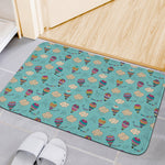 Cartoon Air Balloon Pattern Print Indoor Door Mat