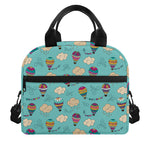 Cartoon Air Balloon Pattern Print Insulated Lunch Bag