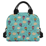 Cartoon Air Balloon Pattern Print Insulated Lunch Bag