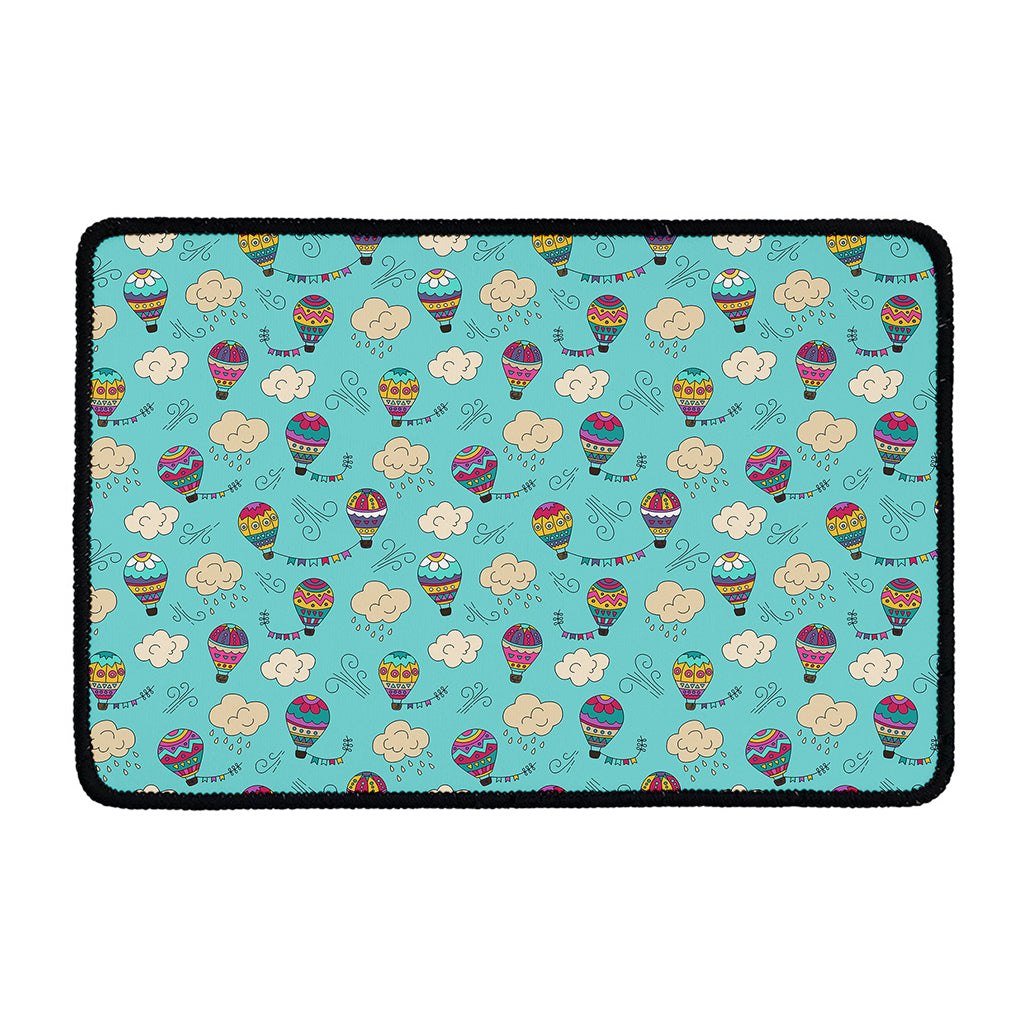 Cartoon Air Balloon Pattern Print Kitchen Mat