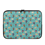 Cartoon Air Balloon Pattern Print Laptop Sleeve