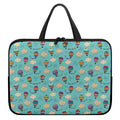 Cartoon Air Balloon Pattern Print Laptop Sleeve With Handle
