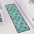 Cartoon Air Balloon Pattern Print Long Kitchen Mat