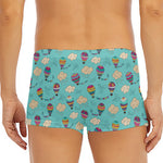 Cartoon Air Balloon Pattern Print Men's Short Boxer Briefs