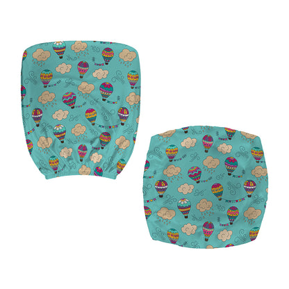 Cartoon Air Balloon Pattern Print Office Chair Cover
