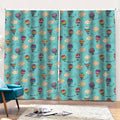 Cartoon Air Balloon Pattern Print Pencil Pleat Curtains