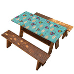 Cartoon Air Balloon Pattern Print Picnic Table Cover