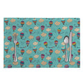 Cartoon Air Balloon Pattern Print Placemat