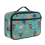 Cartoon Air Balloon Pattern Print Portable Lunch Bag