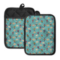 Cartoon Air Balloon Pattern Print Pot Holders With Pocket