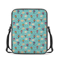 Cartoon Air Balloon Pattern Print Rectangular Crossbody Bag