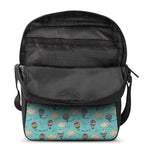 Cartoon Air Balloon Pattern Print Rectangular Crossbody Bag
