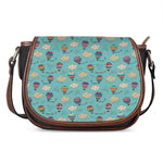 Cartoon Air Balloon Pattern Print Saddle Bag