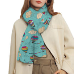 Cartoon Air Balloon Pattern Print Scarf