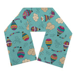 Cartoon Air Balloon Pattern Print Scarf