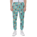 Cartoon Air Balloon Pattern Print Joggers