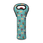 Cartoon Air Balloon Pattern Print Single Neoprene Wine Tote