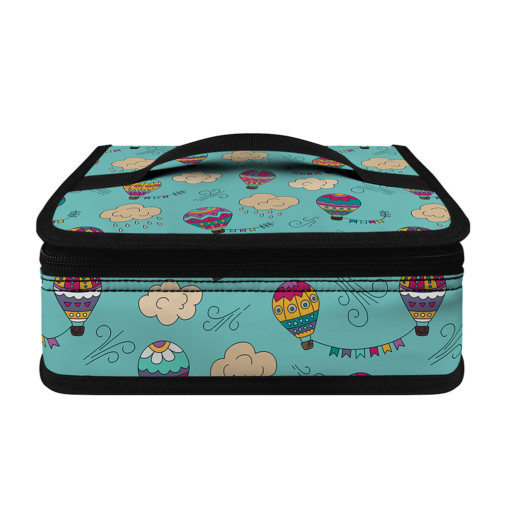 Cartoon Air Balloon Pattern Print Small Lunch Bag