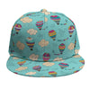 Cartoon Air Balloon Pattern Print Snapback Cap