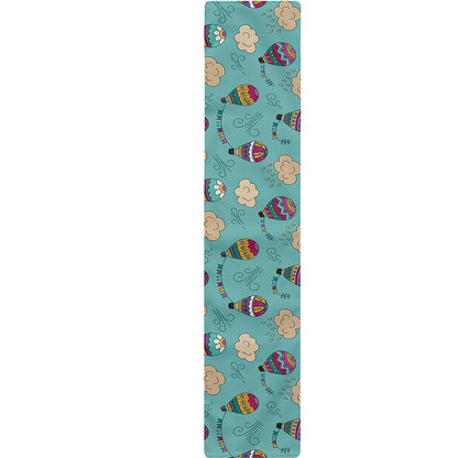 Cartoon Air Balloon Pattern Print Table Runner