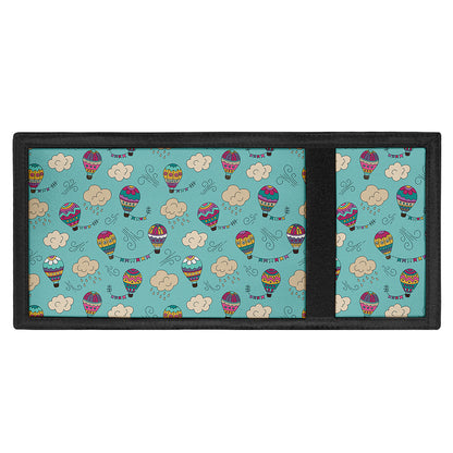 Cartoon Air Balloon Pattern Print Trifold Wallet