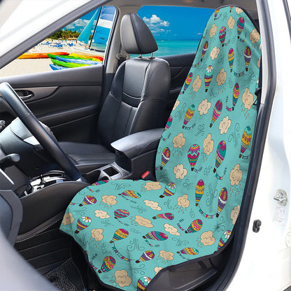 Cartoon Air Balloon Pattern Print Waterproof Car Seat Cover