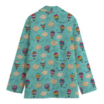 Cartoon Air Balloon Pattern Print Women's Blazer