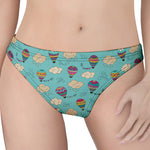 Cartoon Air Balloon Pattern Print Women's Thong