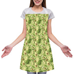 Cartoon Avocado Pattern Print Adjustable Apron
