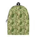 Cartoon Avocado Pattern Print School Backpack