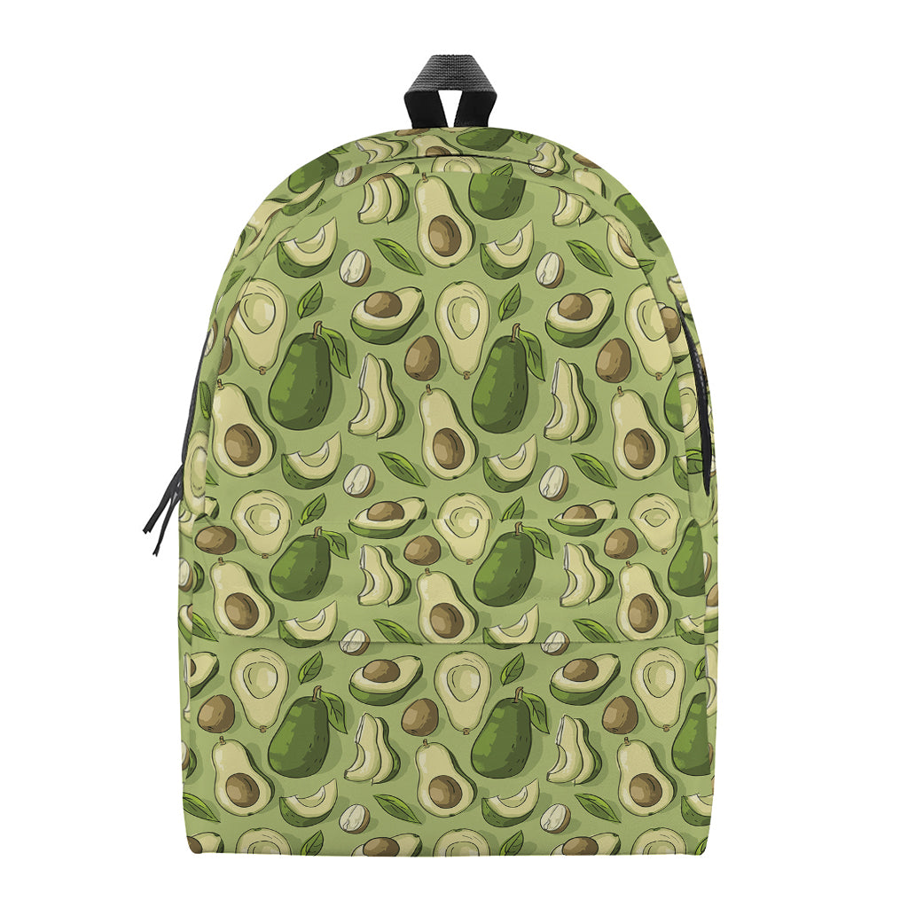 Cartoon Avocado Pattern Print Backpack